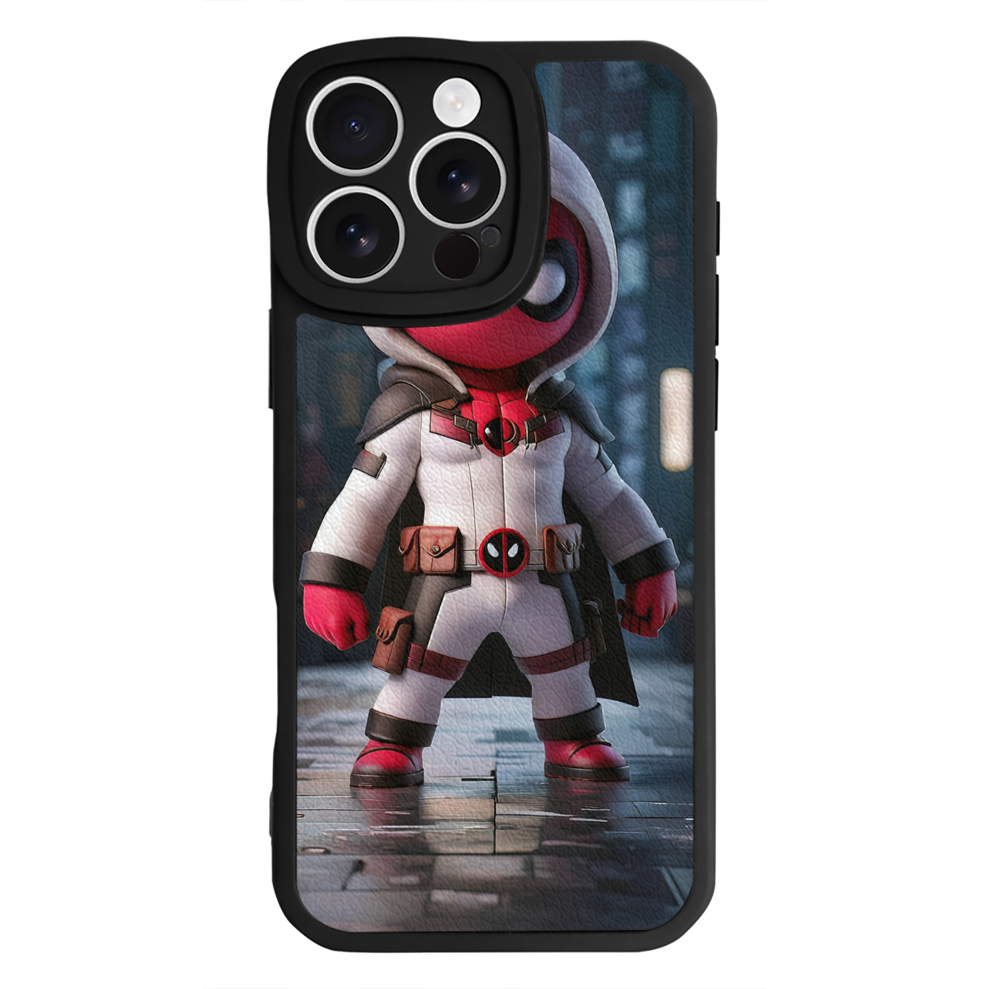 （画像用） Deadpool デッドプール 【iPhone 16シリーズ対応】シリコンスマホケース（レザー調） 材質：シリコン